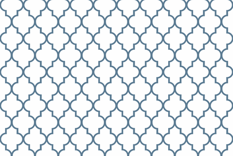 Philipsburg Blue Quatrefoil fabric by sparrowsong on Spoonflower - custom fabric