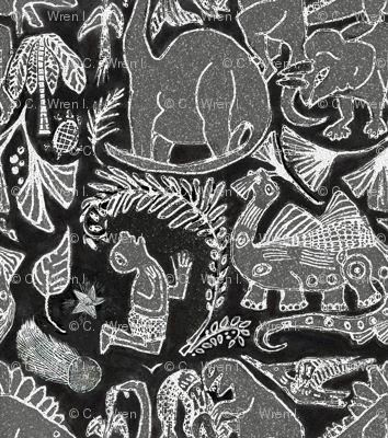 Ica Stone - Peruvian Dinosaurs