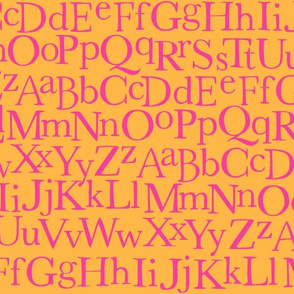 Zig Zag Pet Party alphabet orange