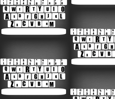 Typewriter fabric by richdesigns on Spoonflower - custom fabric