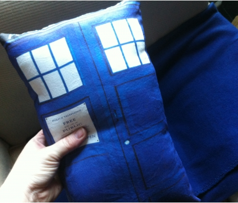 Doctor Who Inspired TARDIS Police Box Pillow Project