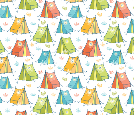 Camping fabric - oksancia - Spoonflower