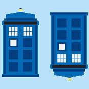 TARDIS blue