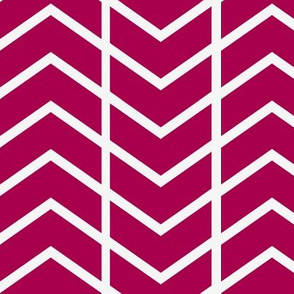 chevron stripe in Hot pink