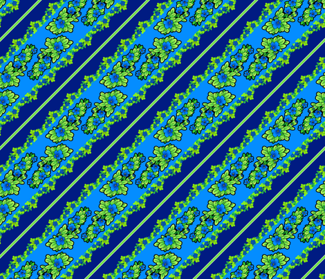 gentian stripes fabric by hannafate on Spoonflower - custom fabric