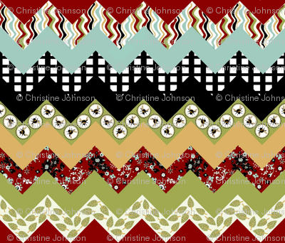 1 Buzzy Bee Zigzag quilt
