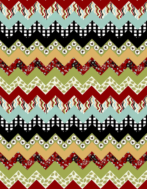 1 Buzzy Bee Zigzag quilt fabric by paragonstudios on Spoonflower - custom fabric