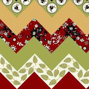 1 Buzzy Bee Zigzag quilt