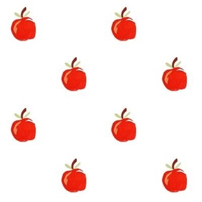 Teacher's Apple On White