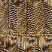 Golden Peacock Feathers
