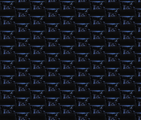 Bluecat fabric by krussimages on Spoonflower - custom fabric