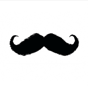 mustache ikat pillow cases