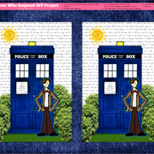 Doctor Who Inspired DIY Project (Pillow or Large Applique Patch)