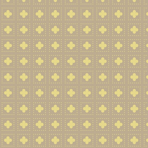 Gold Tudor Rose Cutout
