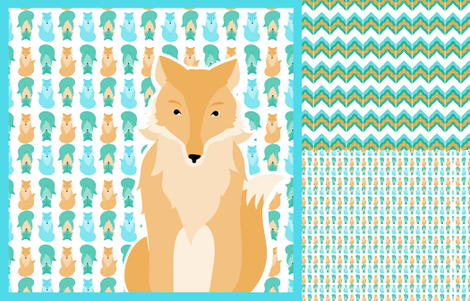 fox_coordinates_3 fabric by wendyg on Spoonflower - custom fabric