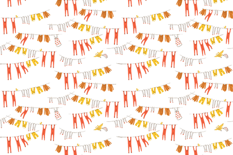 snow_white_laundry fabric by heatherross on Spoonflower - custom fabric