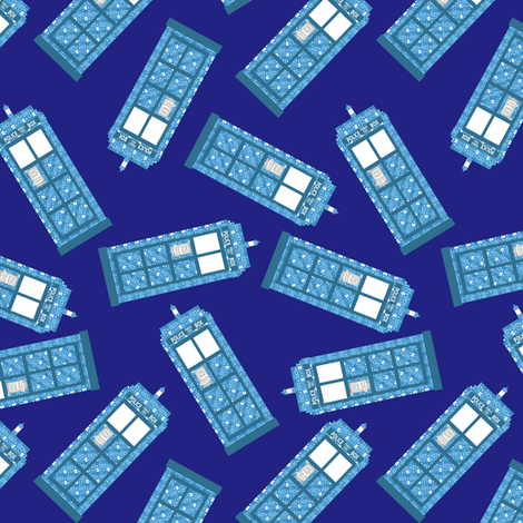 higgily piggly tardis fabric by vo_aka_virginiao on Spoonflower - custom fabric