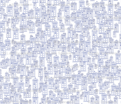 Blue Tardis Lines