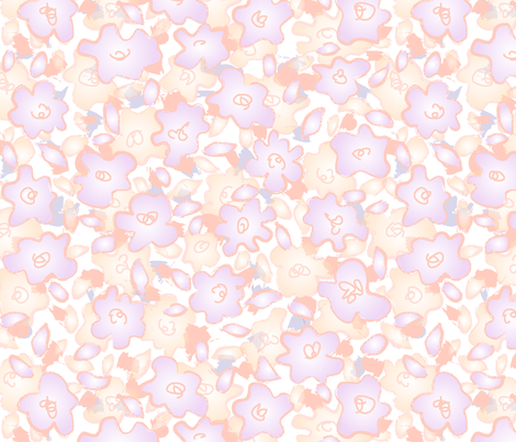 puddleflowersourcegraylarger fabric by wordfabric on Spoonflower - custom fabric