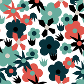 Retro Mixed Flower