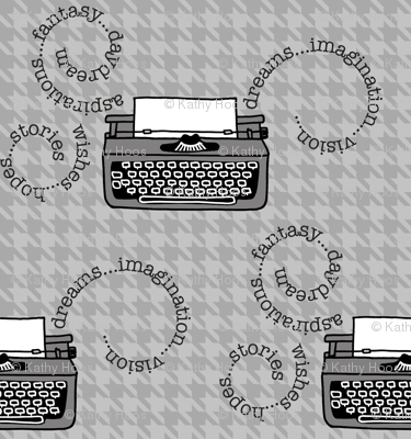 Inspired Typewriters in Houndstooth