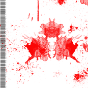 blood splattered uterus.