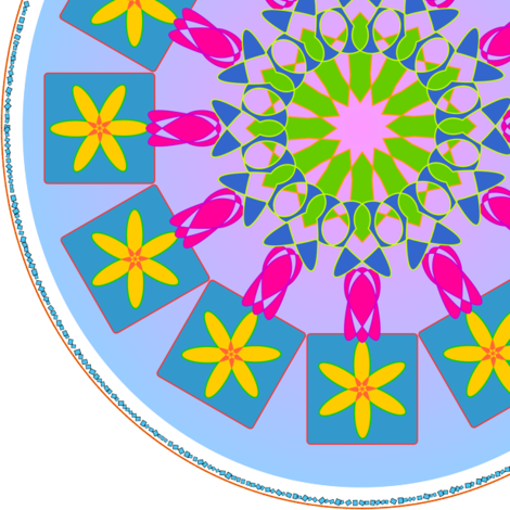 Mandala Style Design fabric by schizoclectic on Spoonflower - custom fabric