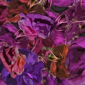 Fuchsia Floral Repeat