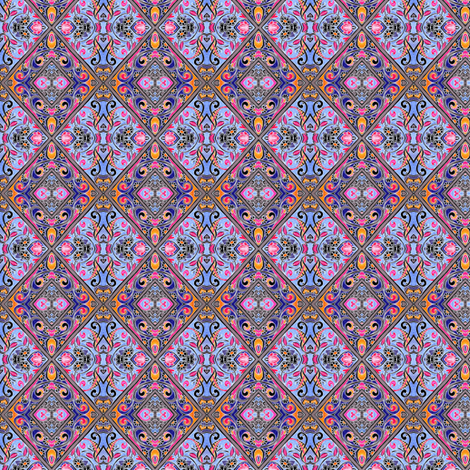 Sweet Baby Jane (Mini Patchwork Diamonds) fabric by edsel2084 on Spoonflower - custom fabric