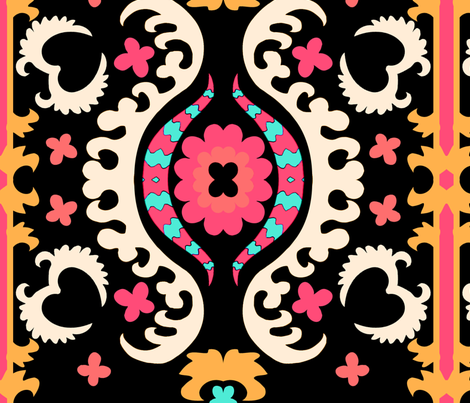 blacksuzani fabric by devsharon on Spoonflower - custom fabric