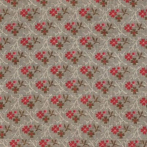 Vintage Grey Red