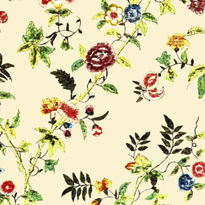 Rococo - Painted Silk, c. 1750-60