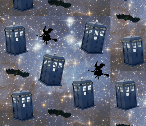 Halloween Tardis in Space