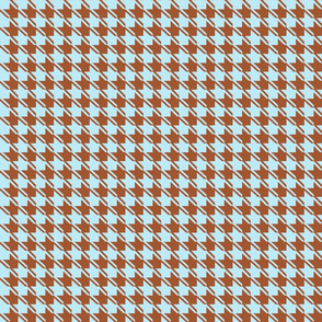 baby blue chocolate houndstooth