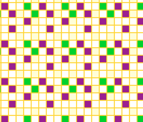 mango patchwork grid fabric by mojiarts on Spoonflower - custom fabric