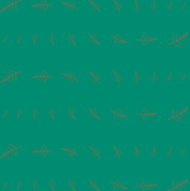 Orange Vein on Green
