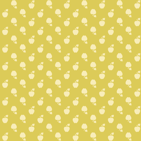 Polka_Apples_green fabric by natasha_k_ on Spoonflower - custom fabric