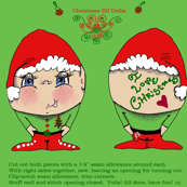 Christmas / Holiday Elf Dollie Doll