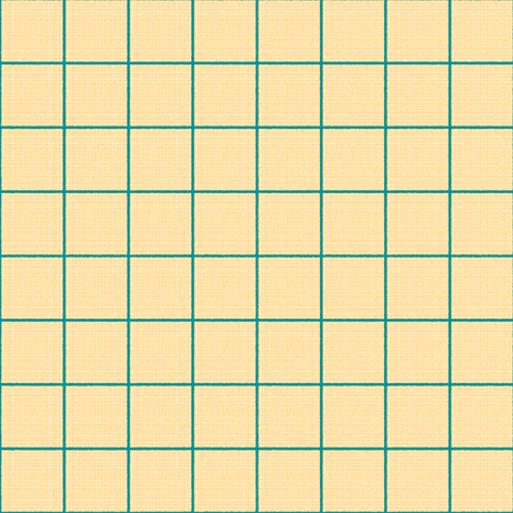 teal yellow checks fabric by mojiarts on Spoonflower - custom fabric