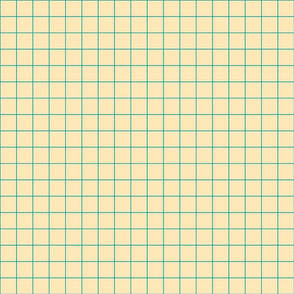 teal yellow checks