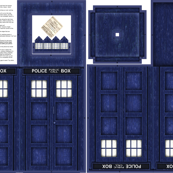 Police phone box - LARGE plushie