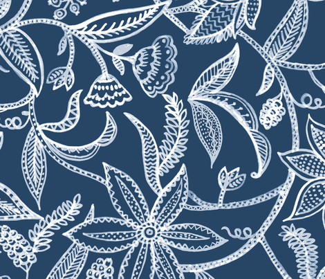 Asha vines fabric by chulabird on Spoonflower - custom fabric