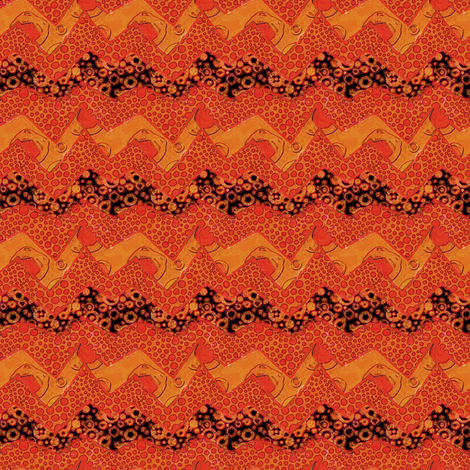 Sunny Side Up: ZigZag fabric by tallulahdahling on Spoonflower - custom fabric