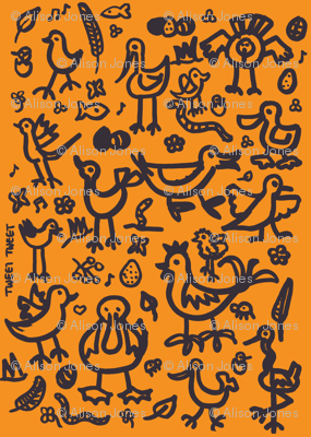 Birdies mirror orange
