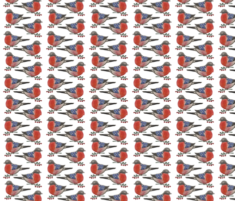Снегири-2 fabric by morvin on Spoonflower - custom fabric