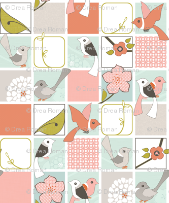 Wake Up Call - Quilt Block