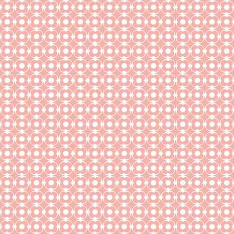 Wake Up Call - Pink Flower Dot fabric by ttoz on Spoonflower - custom fabric