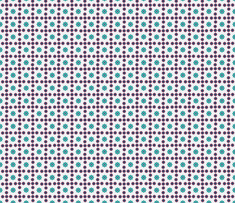 daisy tile too: daisy in the middle fabric by cindilu on Spoonflower - custom fabric