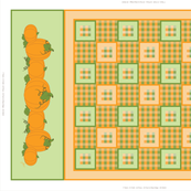 Pumpkin Patch Tea Towel