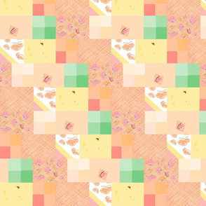peach strip quilt 2